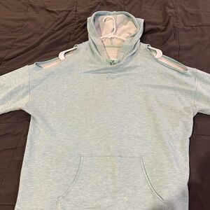 Women's Light Blue Hoodie Sweater
